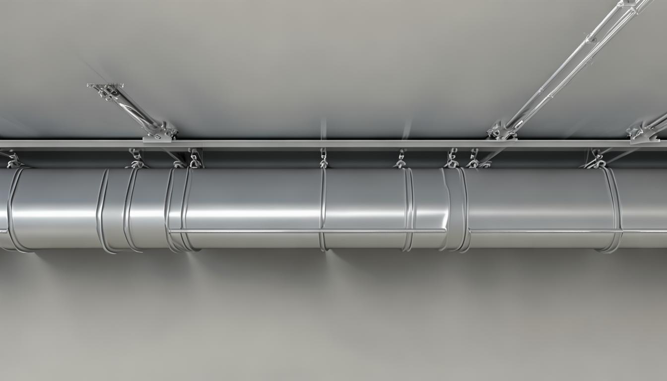通风风管吊架与吊架间距是多少_通风管道支吊架间距_通风管道安装吊杆间距